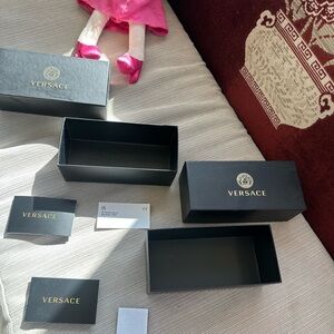 Versace Black and Gold eye glass boxes 🎁🎁🎉🎁🎊🎊🎁